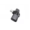 Adapter USB-C OTG 2-in-1 EQUIP 133479 — 100W PD, 10Gbit/s, 1x USB-C naar 2x USB-C, grijs