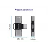 Adapter USB-C OTG 2-in-1 EQUIP 133479 — 100W PD, 10Gbit/s, 1x USB-C naar 2x USB-C, grijs
