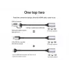USB naar HDMI adapter EQUIP 133498 (USB-C en USB-A stekker naar HDMI, 1080p, aluminium behuizing, grijs)