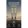 EQUIP HDMI 2.0 actieve optische kabel 20 m, afneembaar Type-A/Type-D, 4K/60Hz, 18 Gbit/s, vergulde contacten