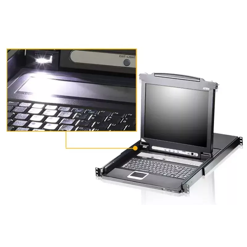 ATEN CL5708N rackconsole 48,3 cm (19 inch) zwart 1HE