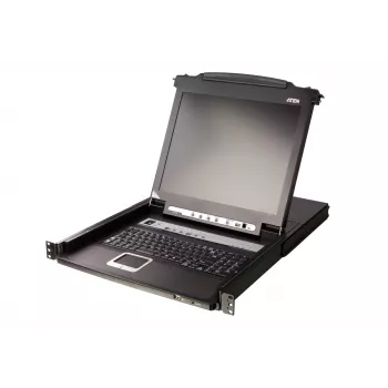 ATEN CL5708N rackconsole 48,3 cm (19 inch) 1280 x 1024 pixel metaal, kunststof zwart 1U