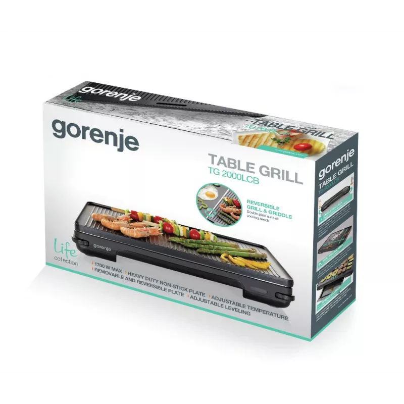 Gorenje TG2000LCB Vrijstaand 2000 W Zwart