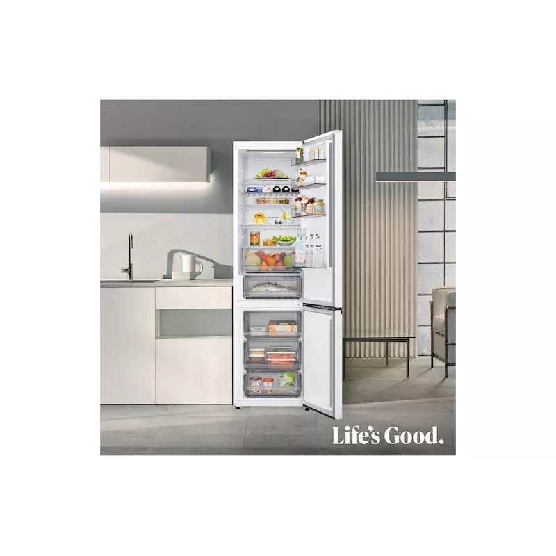 LG GBBS322CSW koel-vriescombinatie vrijstaand 375 L wit