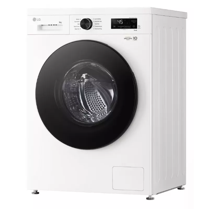 Frontlader wasmachine LG F4X1009NWB — 9 kg, 1310 t/min, klasse A, wit