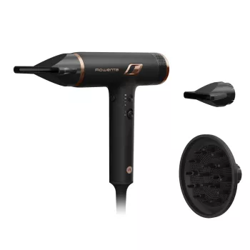 Haardroger ROWENTA HY8310, 1700 W, ionisch, 3 warmtestanden, 3 snelheden, koudstand — zwart