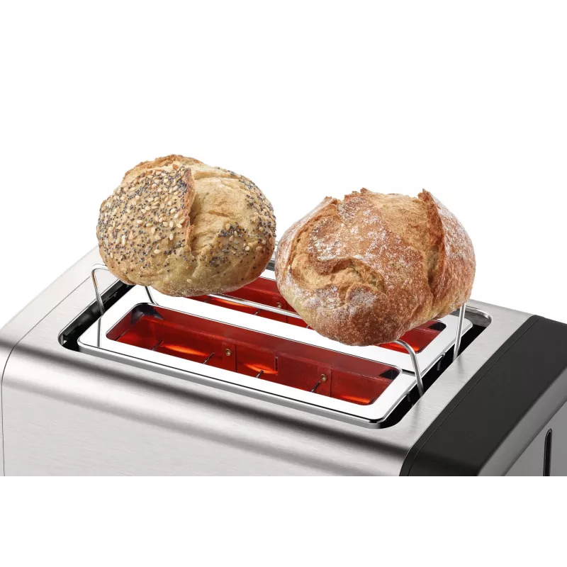 Bosch TAT4P420 toaster 2 sneetjes 970 W zwart, roestvrijstaal