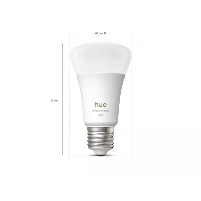 Philips Hue WA 810 A60 3P EU | E27 | 6 W | warm tot koelwit licht | Bluetooth, Zigbee