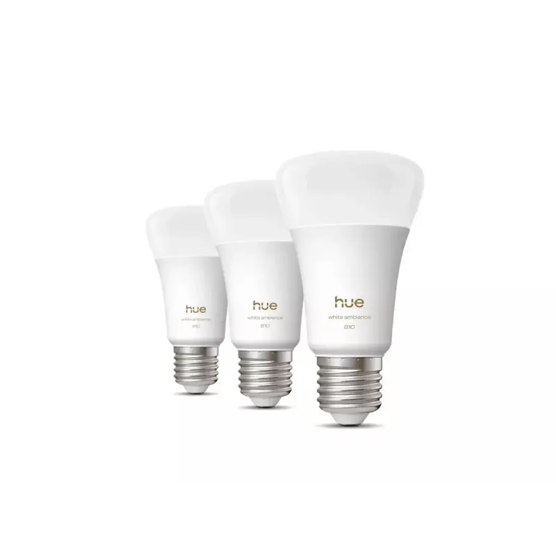 Philips Hue WA 810 A60 3P EU | E27 | 6 W | warm tot koelwit licht | Bluetooth, Zigbee