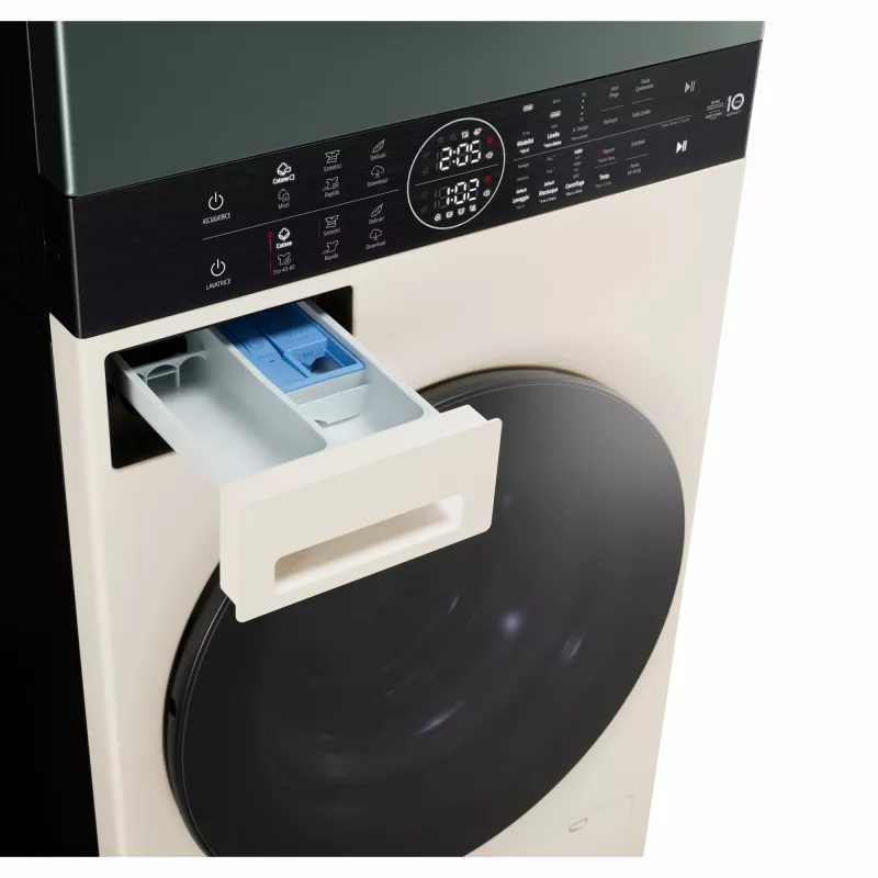 Was-droogcombinatie LG WT1210EGF vrijstaand frontlader, 22 kg, 1400 t/min, groen/wit