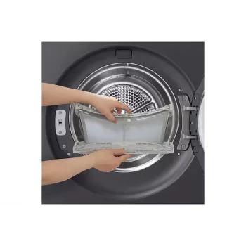 LG RHX5009TBB wasdroger vrijstaand frontlader 9 kg grafiet