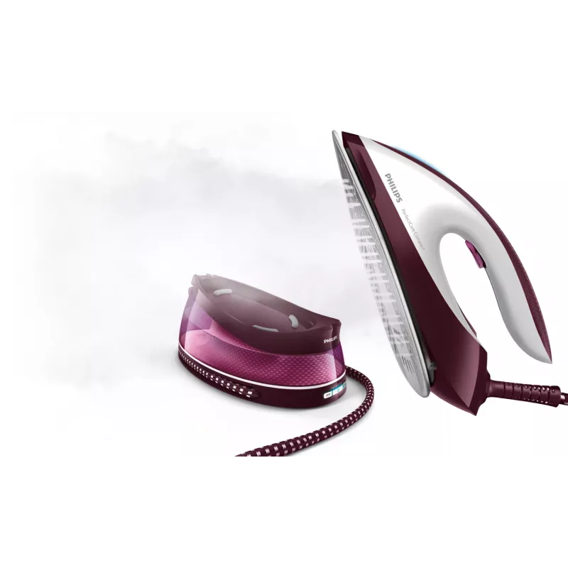Philips GC7842/40 stoomstrijkijzer 2400 W 1,5 L SteamGlide Plus strijkzool paars, wit