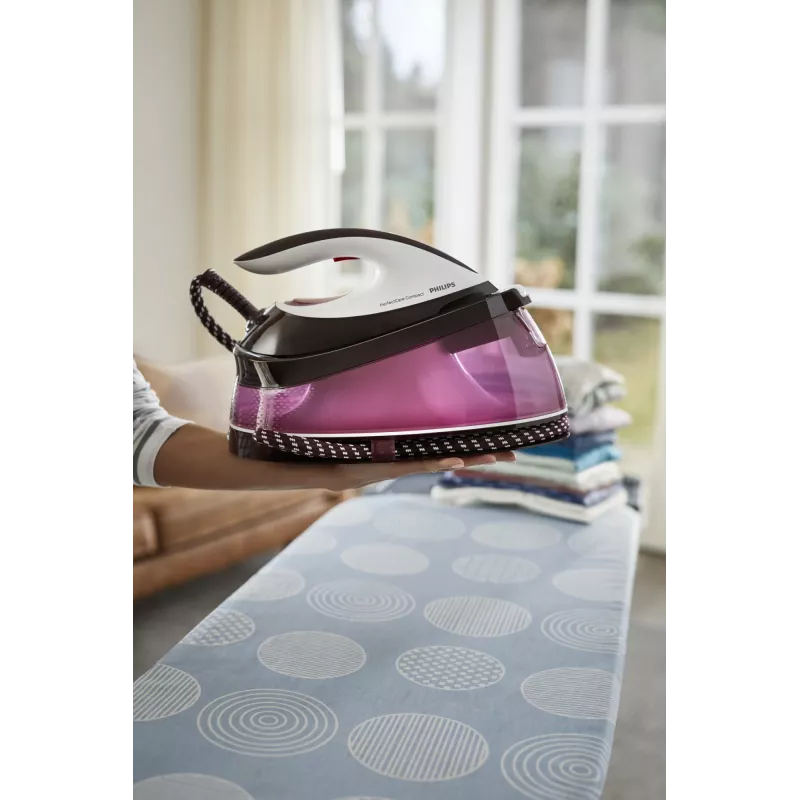 Philips GC7842/40 stoomstrijkijzer 2400 W 1,5 L SteamGlide Plus strijkzool paars, wit