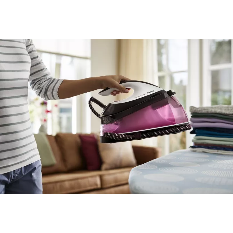 Philips GC7842/40 stoomstrijkijzer 2400 W 1,5 L SteamGlide Plus strijkzool paars, wit