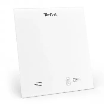 Elektronische keukenweegschaal Tefal Essential BC5504V0 — 5 kg draagkracht, 1 g nauwkeurigheid, LCD-display, wit