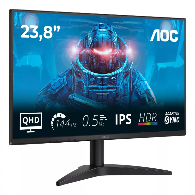AOC B3 Q24B36X computermonitor 60,5 cm (23,8 inch) 2560 x 1440 pixels Quad HD LED zwart