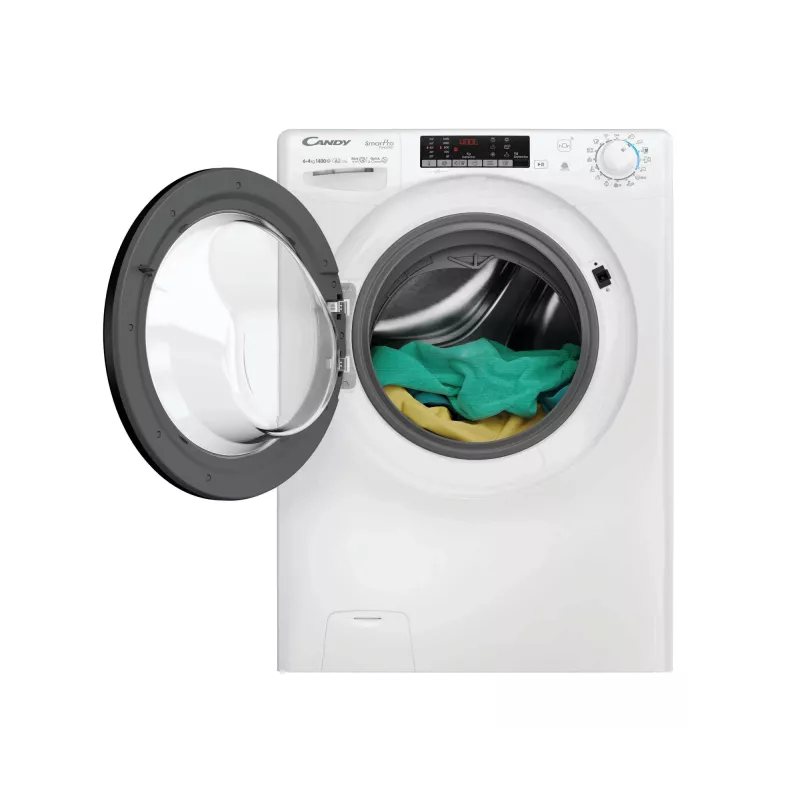 Candy Smart Pro CSOW44644TWMB6-S was-droogcombinatie vrijstaand frontlader wit