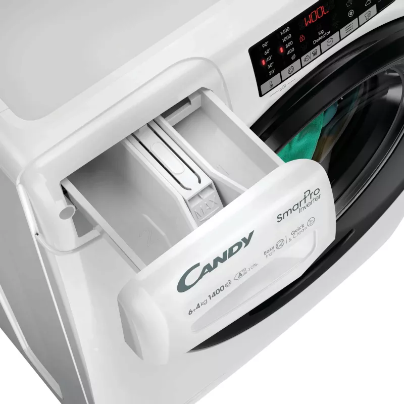Candy Smart Pro CSOW44644TWMB6-S was-droogcombinatie vrijstaand frontlader wit