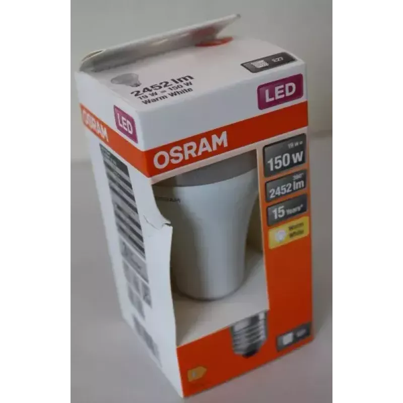 LEDvance Parathom Classic LED E27 19W 827 (warmwit) niet dimbaar — beschadigde verpakking