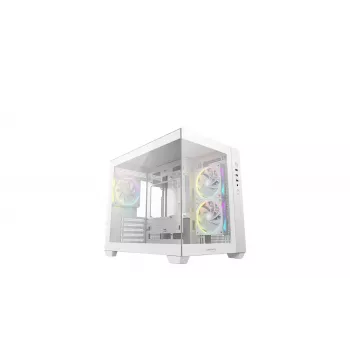 Pc-behuizing DeepCool CG330 3F wit — mid-tower ATX-chassis, wit