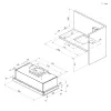 Candy CBT625/2X/1 half ingebouwd (uitschuifbaar) roestvrij staal 332,1 m³/u