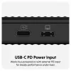 SSD-behuizing Hyper HD2500GL voor M.2 PCIe SSD (USB4 Gen4, USB-C) zwart