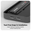 SSD-behuizing Hyper HD2500GL voor M.2 PCIe SSD (USB4 Gen4, USB-C) zwart