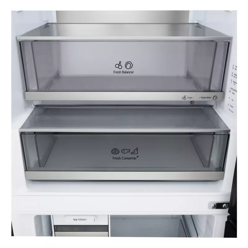 LG GBBW726CEV vrijstaand 465 L zwart