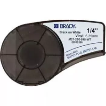 Zelfklevend printeretiket Brady 139744 zwart wit