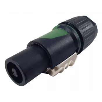 4-polige speakON kabelstekker EQUIP 4-polig bus, zwart, 22,5×22,5 mm, 30 g