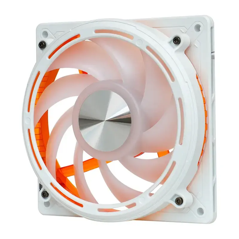 Behuizingsventilator Darkflash DE8 (wit) — enkele ventilator/behuizingskoeling