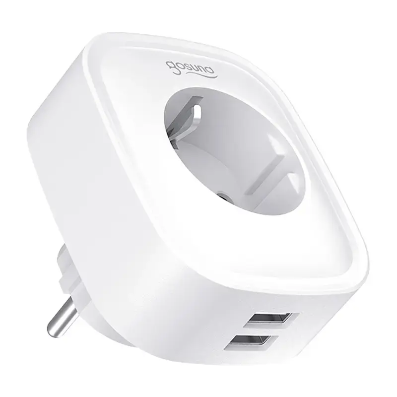 Slimme WLAN-stekkerdoos Gosund SP112-M met 2x USB — tweepack