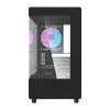 Computerbehuizing DarkFlash DB330M zwart v2 met drie voorgeïnstalleerde ventilatoren