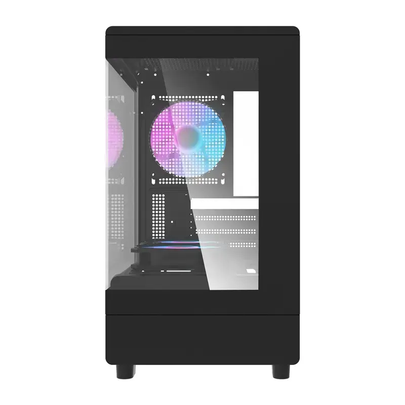 Computerbehuizing DarkFlash DB330M zwart v2 met drie voorgeïnstalleerde ventilatoren