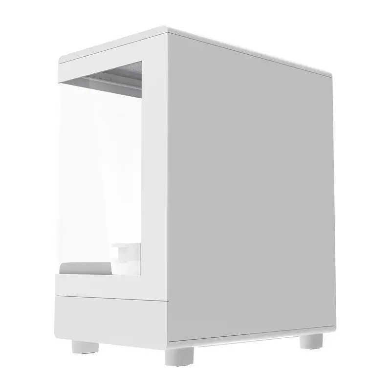 Darkflash computerbehuizing DB330M wit v2 met drie voorgeïnstalleerde ventilatoren, micro-ATX/mATX-ondersteuning