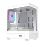 Darkflash computerbehuizing DB330M wit v2 met drie voorgeïnstalleerde ventilatoren, micro-ATX/mATX-ondersteuning