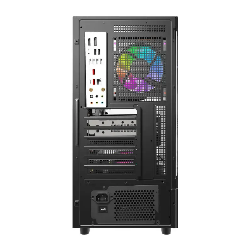 Computerkast DarkFlash DS950V met frontdisplay (zwart) en 6 voorgeïnstalleerde ventilatoren