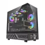 Computerkast DarkFlash DS950V met frontdisplay (zwart) en 6 voorgeïnstalleerde ventilatoren