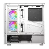 Computerkast DarkFlash DS950V met geïntegreerd display, wit, inclusief 6 ventilatoren