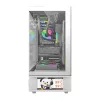 Computerkast DarkFlash DS950V met geïntegreerd display, wit, inclusief 6 ventilatoren