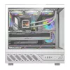 Computerkast DarkFlash DS950V met geïntegreerd display, wit, inclusief 6 ventilatoren