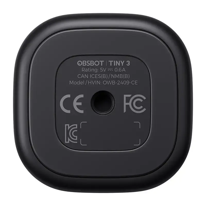 OBSBOT Tiny 3 Remote Combo — compacte AI-webcam met afstandsbediening