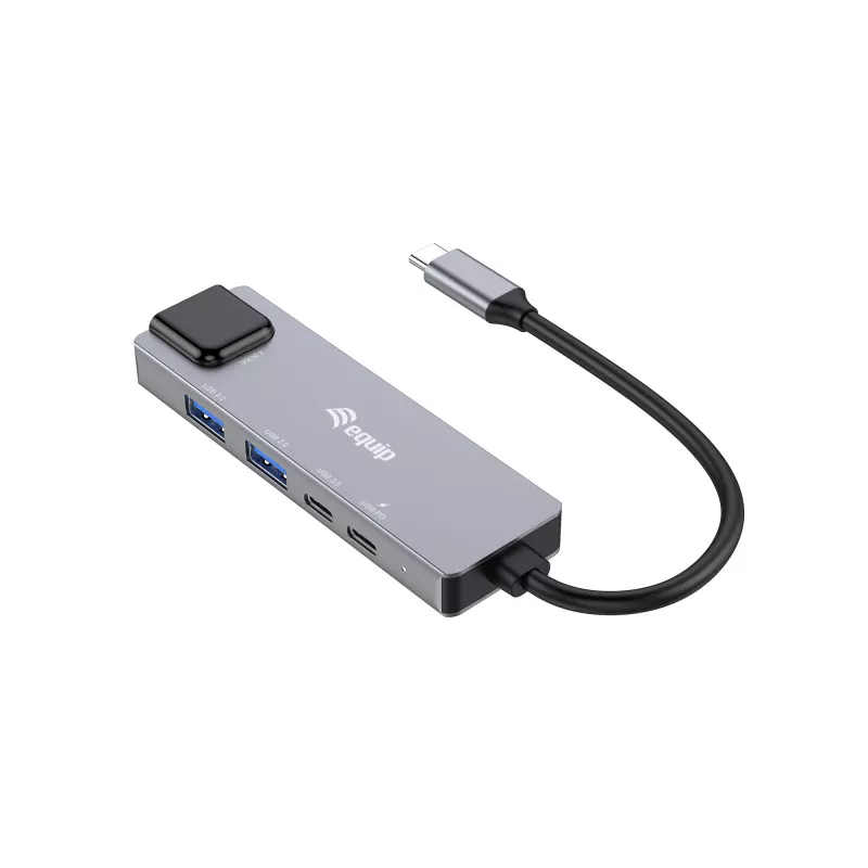 Equip 5-in-1 multifunctionele adapter, 2,5GbE, USB-A x 2, USB-C x 1, USB-C, 100W USB PD