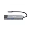 Equip 5-in-1 multifunctionele adapter, 2,5GbE, USB-A x 2, USB-C x 1, USB-C, 100W USB PD