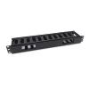 Equip 19 inch rack-mount kabelmanagementpaneel, zwart