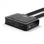 Lindy 2-poorts DisplayPort 1.2, USB Type-C, USB 2.0 en audio kabel KVM-switch