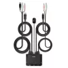 Lindy 2-poorts DisplayPort 1.2, USB Type-C, USB 2.0 en audio kabel KVM-switch