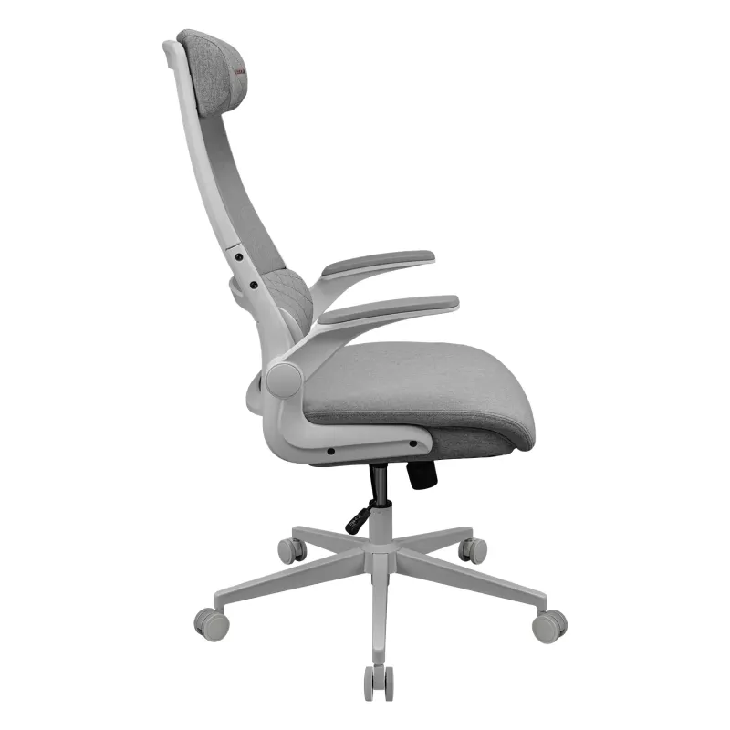 Bureau-/gamingstoel Cougar Stryder — stof, wit; breedte 710 mm, diepte 675 mm, hoogte min. 115 cm