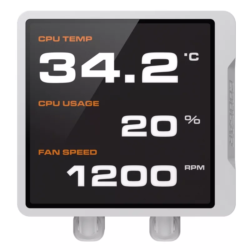 All-in-one CPU-vloeistofkoeler Cougar Poseidon Vistek Pro 240, ARGB, 120-mm-ventilator, wit