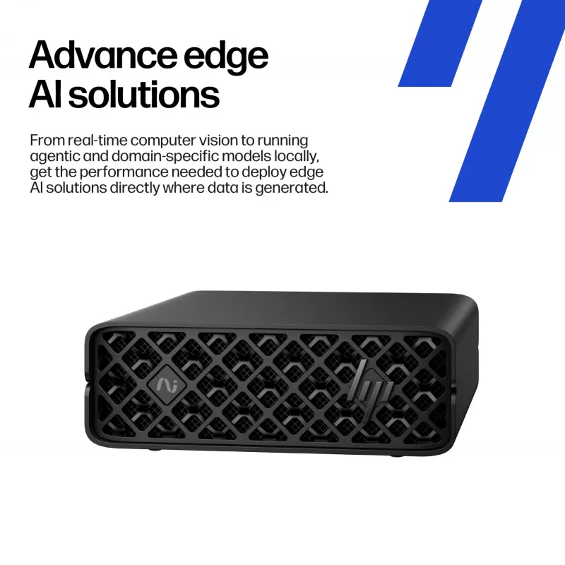 HP ZGX Nano G1n AI GB10 128 GB LPDDR5x-SDRAM 4 TB SSD Linux mini-pc workstation AI-workstation, AI-pc zwart